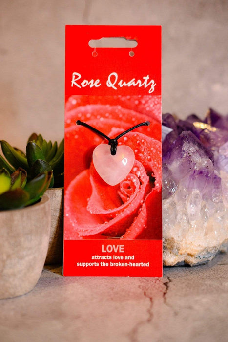 Crystal Classics Crystal Healing Jewellery Rose Quartz Gemstone Healing Pendant for Love NG17