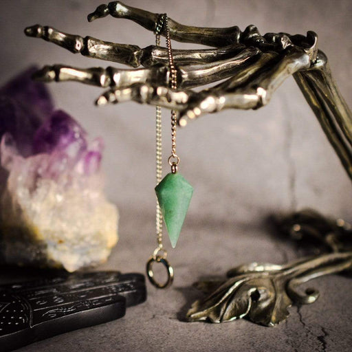 Crystal Classics Crystal Pendulum Green Aventurine Dowsing Pendulum PDS06