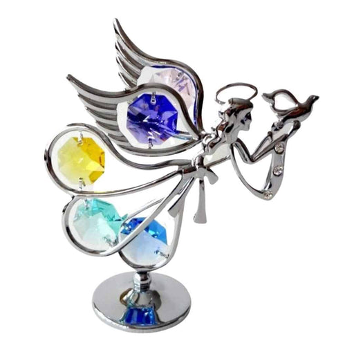 Crystal World CRYSTOCRAFT™ Flying Angel With Dove U020