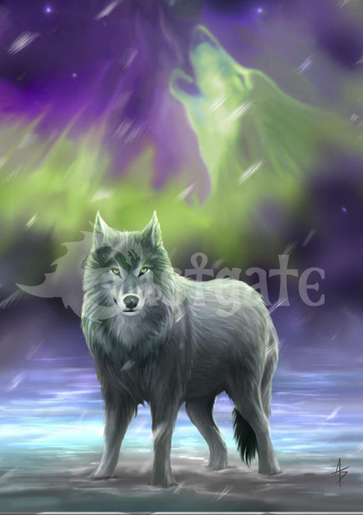 Eastgate Greeting Card Aura Wolf Card AN59