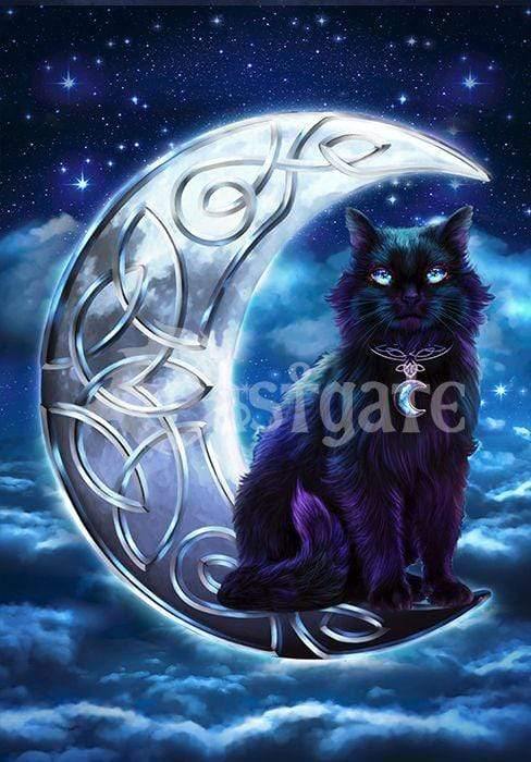 Eastgate Greeting Card Celtic Black Cat Card BA3