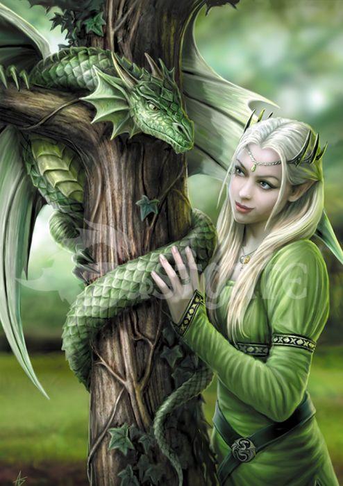 Eastgate Greeting Card Kindred Spirits by Anne Stokes Card ART33