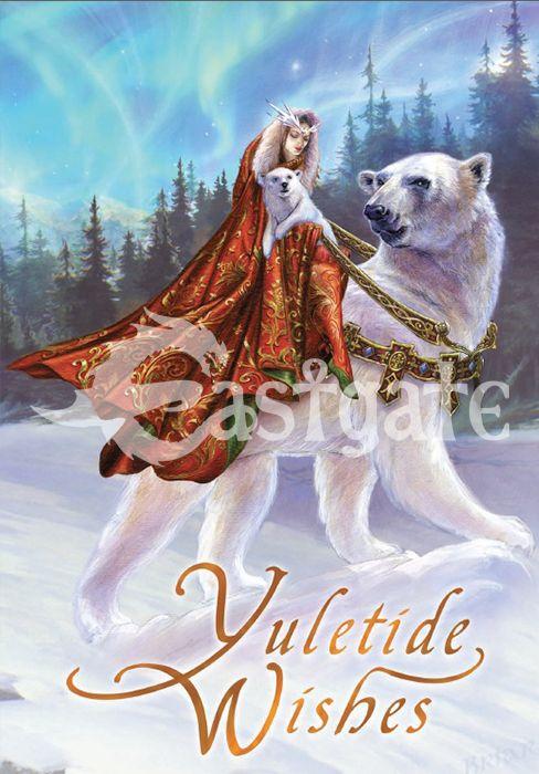 Eastgate Yule Card Queen Of The Aurora Bears Card BY24