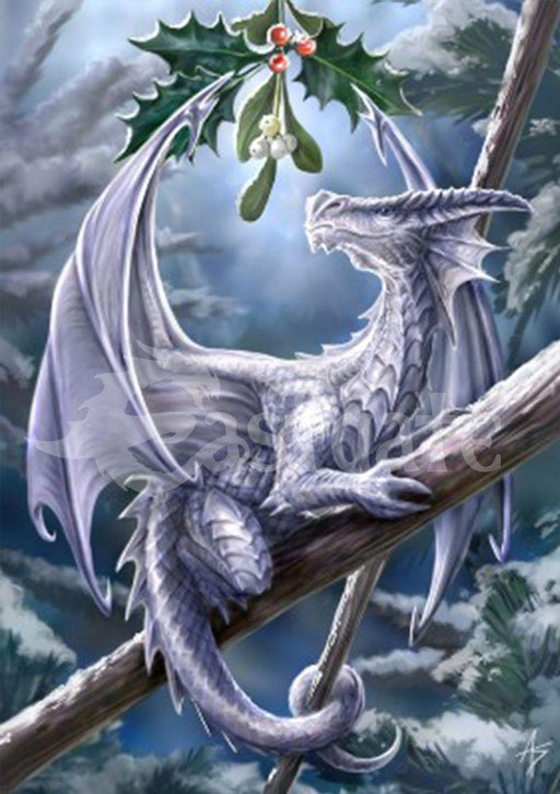 Eastgate Yule Card Snow Dragon Card AN11