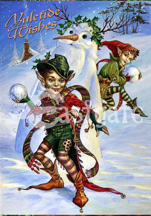 Eastgate Yule Card Snow Sprites Card BY18