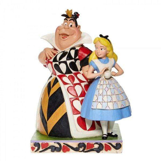 Enesco Disney Figurine Chaos and Curiousity - Alice and the Queen of Hearts Figurine 6008069