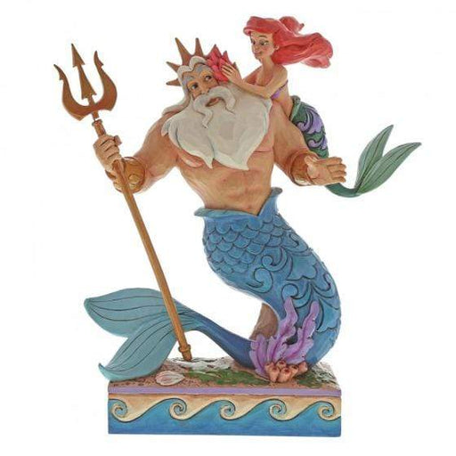 Enesco Disney Figurine Daddy's Little Princess - Ariel and Triton Disney Figurine From The Little Mermaid 4059730