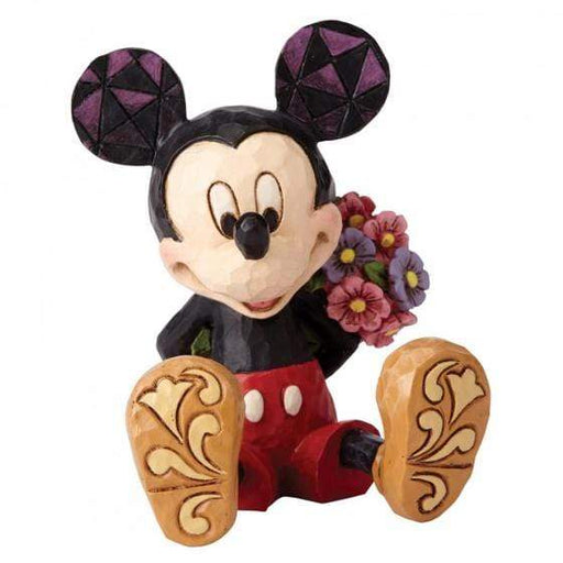 Enesco Disney Figurine Mickey Mouse with Flowers - Mini Disney Figurine From Mickey Mouse 4054284