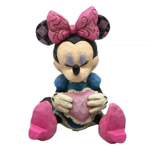 Enesco Disney Figurine Minnie Mouse with Heart Mini Disney Figurine From Mickey Mouse 4054285