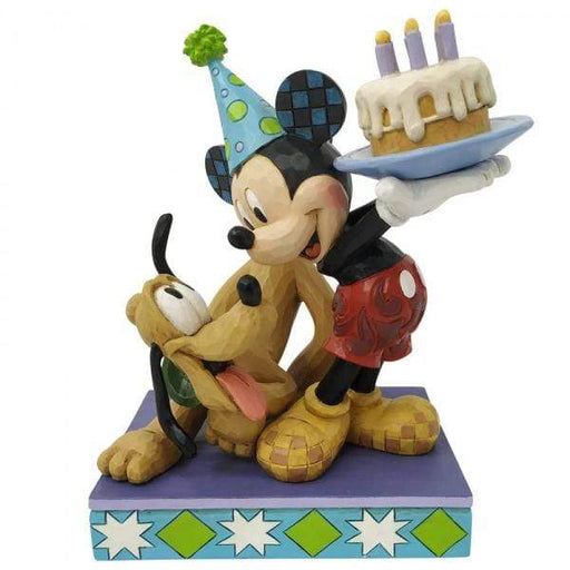 Enesco Disney Figurine Pluto and Mickey Birthday - Disney Figurine From Pluto's Party 6007058