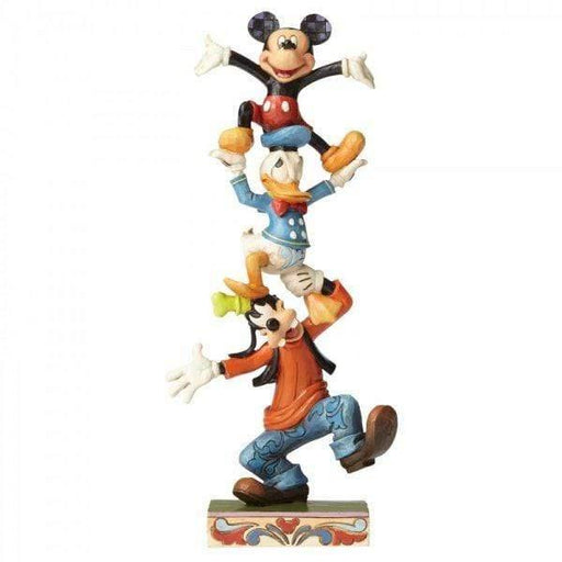 Enesco Disney Figurine Teetering Tower - Goofy, Donald Duck and Mickey Mouse Disney Figurine From Mickey Mouse 4055412