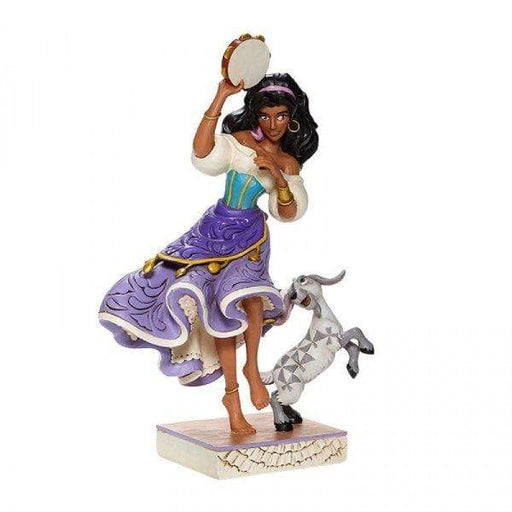 Enesco Disney Figurine Twirling Tambourine Player - Esmeralda and Djali Figurine 6008071