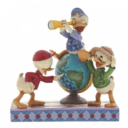 Enesco Disney Navigating Nephews :Huey, Dewie and Louie Figurine: 6001286