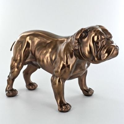 Fiesta Bronze Figurine BULLDOG, COLD CAST BRONZE SCULPTURE BY BEAUCHAMP BRONZE 1133