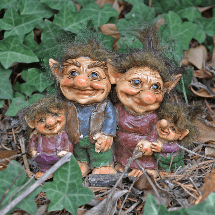 Fiesta Troll Figurine Family Of Four Troll Garden Ornament 80021