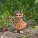 Fiesta Troll Figurine Holding a Dress Troll Garden Ornament 80018