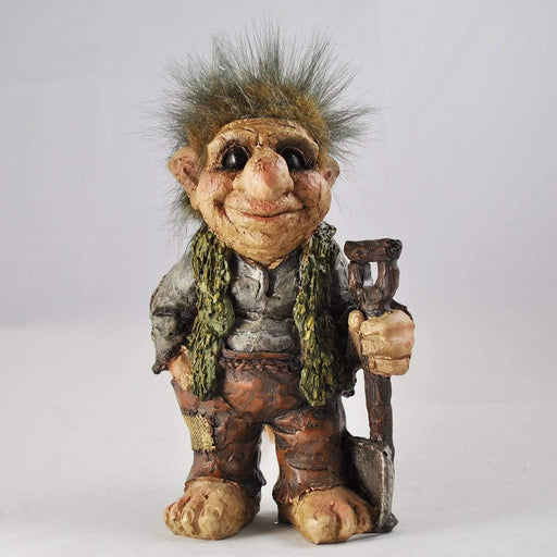 Fiesta Troll Figurine Holding a Spade Troll Garden Ornament 80009