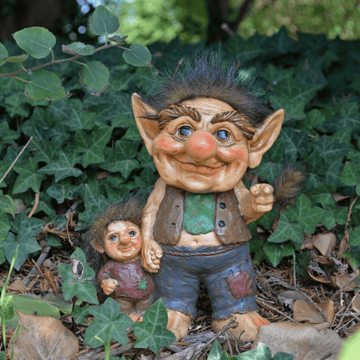 Fiesta Troll Figurine Parent And Child Troll Garden Ornament 80024