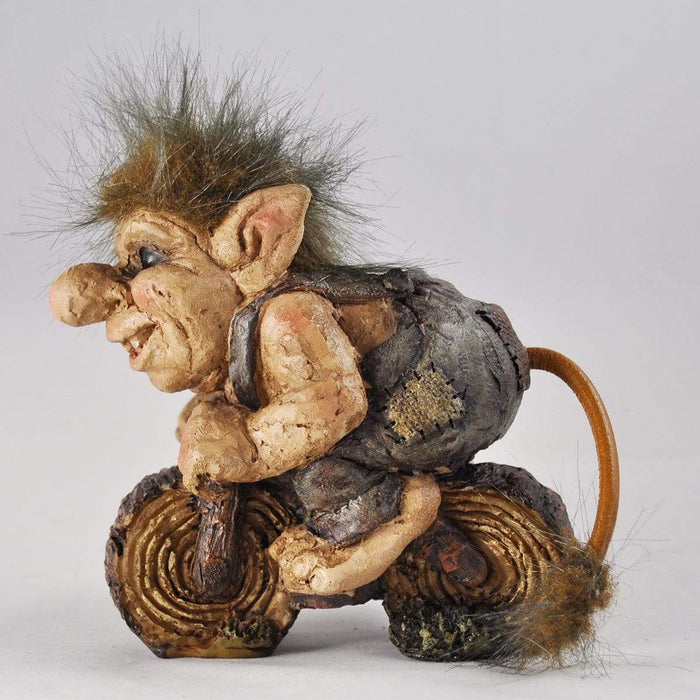 Fiesta Troll Figurine Riding a Motorcycle Troll Garden Ornament 80005