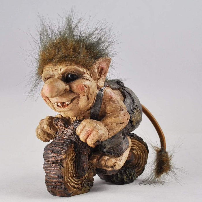 Fiesta Troll Figurine Riding a Motorcycle Troll Garden Ornament 80005