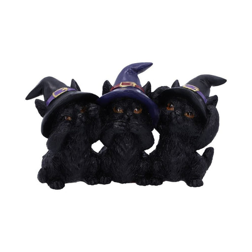 Nemesis Now Cat Figurine Three Wise Black Cats See No Hear No Speak No Evil Familiar Figurine U5501T1