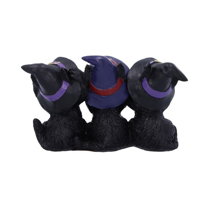 Nemesis Now Cat Figurine Three Wise Black Cats See No Hear No Speak No Evil Familiar Figurine U5501T1