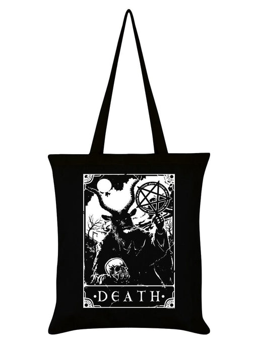 GOLDENHANDS Death Tarot Black Tote Bag