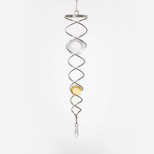 TWS TRADING (SPIN ART) LTD Hanging Crystal Crystal Tail Spiral Silver/Gold CTSG0804