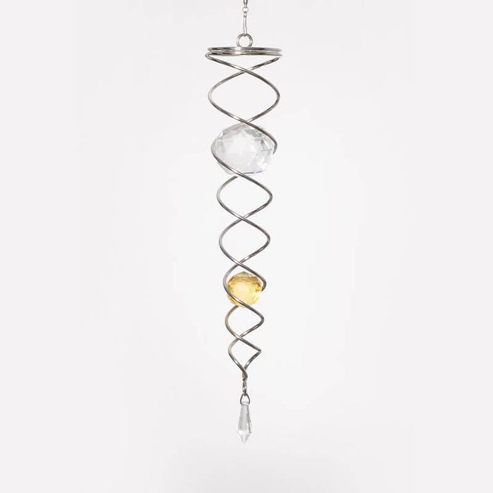 TWS TRADING (SPIN ART) LTD Hanging Crystal Crystal Tail Spiral Silver/Gold CTSG0804