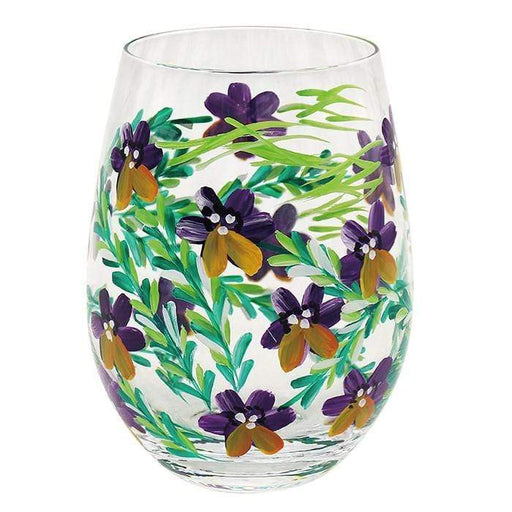 GOLDENHANDS Pansies Tumbler Stemless Glass LP47375