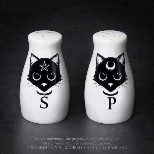 GOLDENHANDS Salt and pepper pot Cats Salt and Pepper Pots By Alchemy MRSP3
