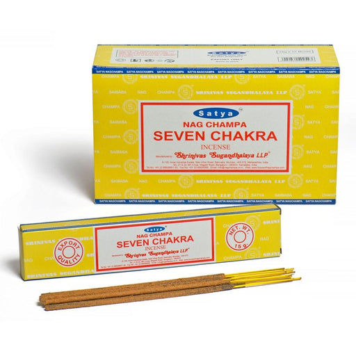 GOLDENHANDS Seven Chakra Incense By Satya