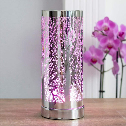 Something Different Wholesale Oil burner Silver Tree 26cm LED Oil Burner/Wax Warmer L-7440WH