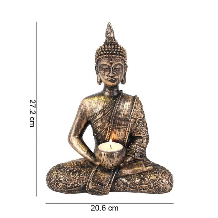 GOLDENHANDS Sitting Thai Buddha Tealight Holder BO_33411
