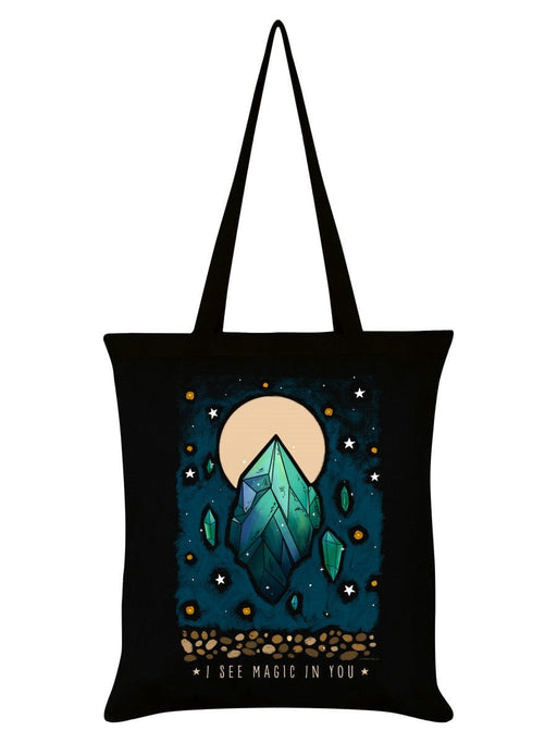 Grindstore I See Magic In You Black Tote Bag PRTote816