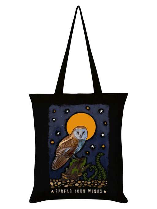 Grindstore Spread Your Wings Majestic Flight Black Tote Bag PRTote775