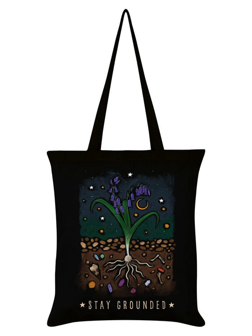 Grindstore Stay Grounded Mystical Roots Black Tote Bag PRTote774