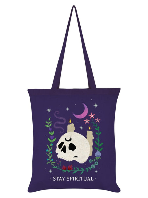 Grindstore Stay Spiritual Purple Tote Bag PRTote828