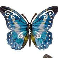 Joe Davies Hanging Plaque Blue Bright Metalic Little Butterfly 270830