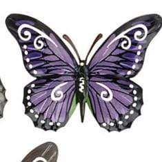 Joe Davies Hanging Plaque Purple Bright Metalic Little Butterfly 270830