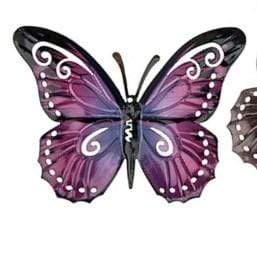 Joe Davies Hanging Plaque Pink Bright Metalic Little Butterfly 270830