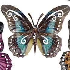 Joe Davies Hanging Plaque Brown Bright Metalic Little Butterfly 270830
