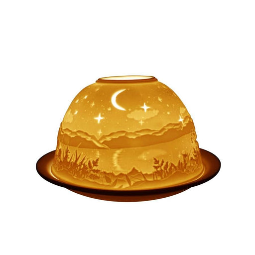 Light-Glow Tealight Holder Starry Night Lithophane dome Tealight Holder LD90048