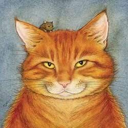 Moongazer Cards Greeting Card Jasper Ginger Cat Card SAL-B-15