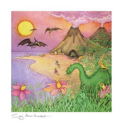 Moongazer Cards Greeting Card Land Of The Dinosaurs Card SAL-I-100-LGE