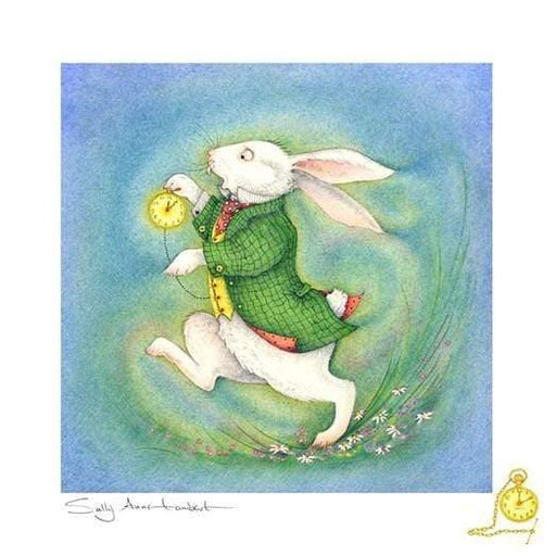 Moongazer Cards Greeting Card The White Rabbit Card SAL-A-185