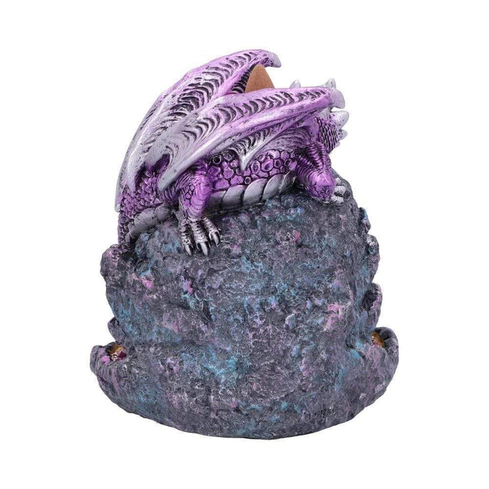 Nemesis Now Backflow Burner Crystalline Protector Purple Dragon Geode Backflow Incense Burner U5500T1