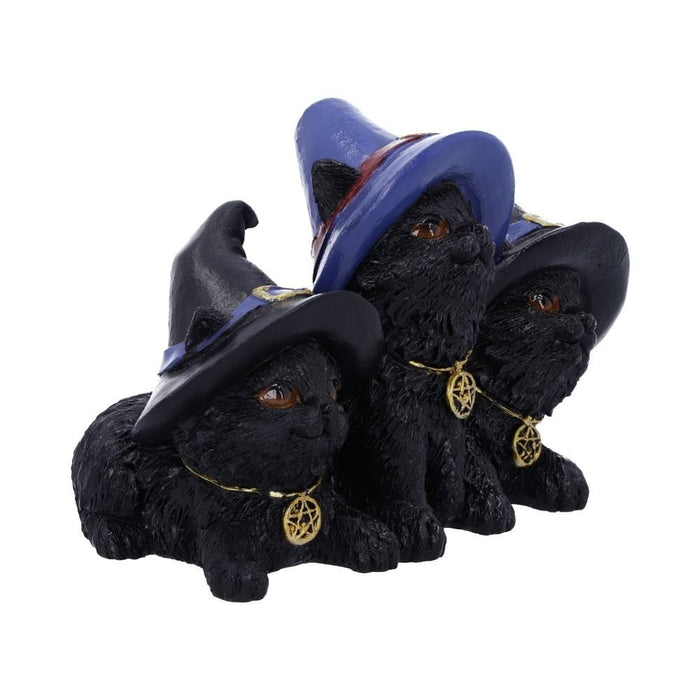 Nemesis Now Cat Figurine Familiar Felines Black Cats in Witches Hats Figurine U5528T1
