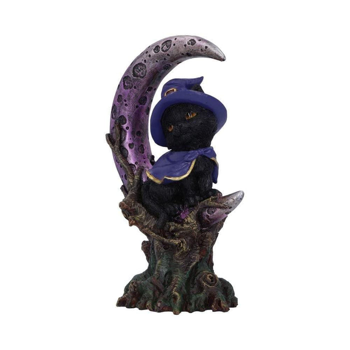 Nemesis Now Cat Figurine Grimalkin Witches Familiar Black Cat and Crescent Moon Figurine U5436T1