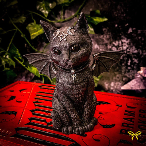 Nemesis Now Cat Figurine Malpuss Winged Occult Cat Figurine B5149R0